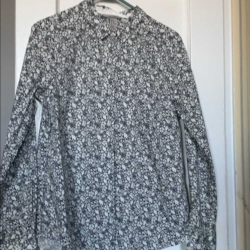 Retro button down top